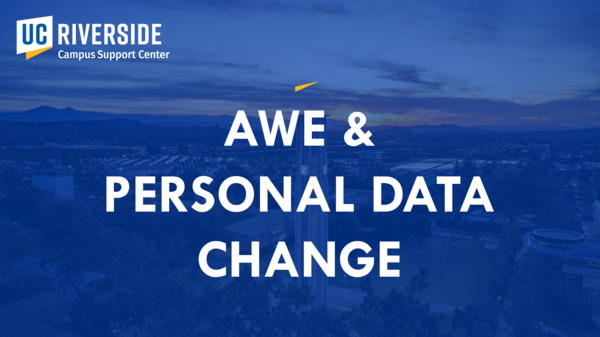 AWE Personal Data Change Cover