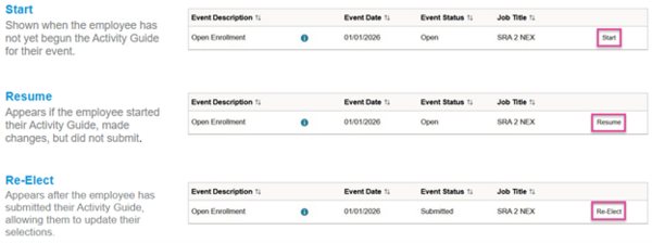 OE - Help Guide Status